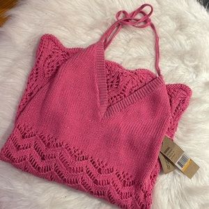 DKNY Vintage knitted Halter Top Small NWT